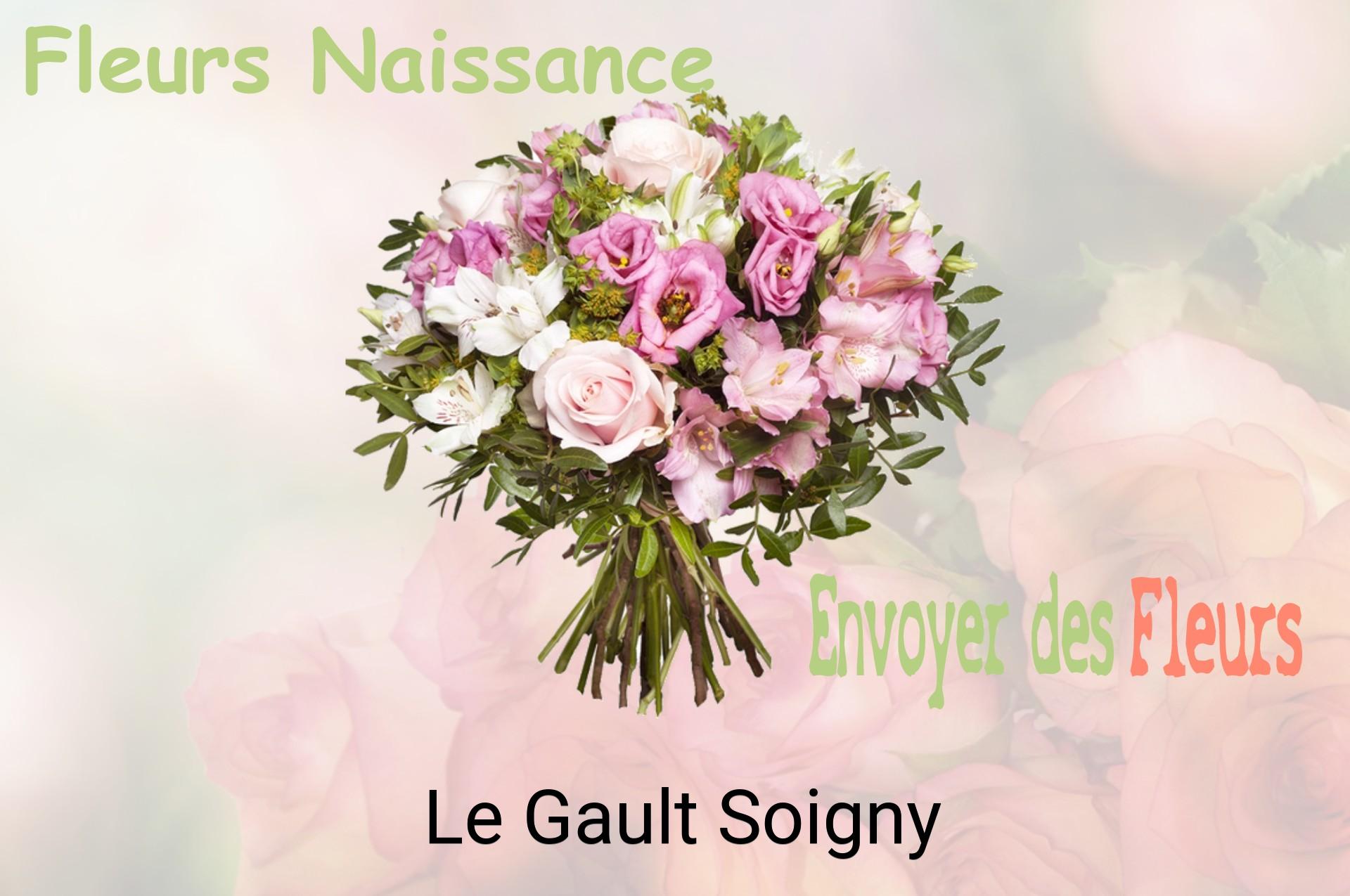 Bouquet de fleurs de naissance livré à Le Gault-Soigny