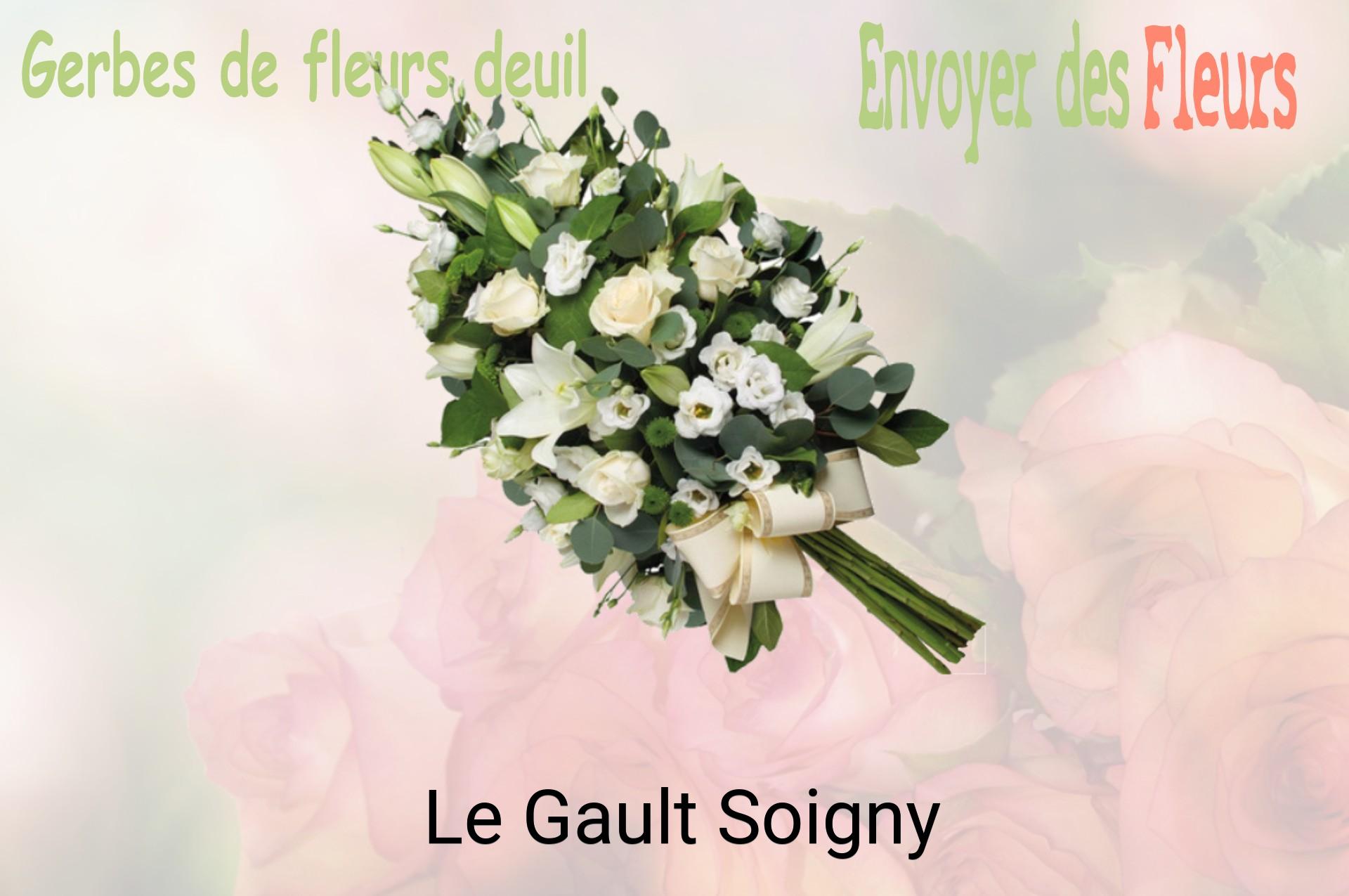 Gerbe de fleurs de deuil livrée à Le Gault-Soigny